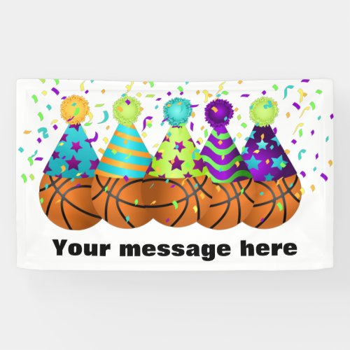 Basketball Celebration Banner