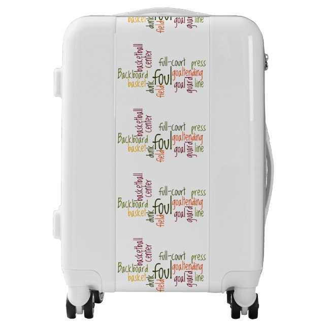 Basketball Center Carry On Dunk Foul Field Luggage (Front)
