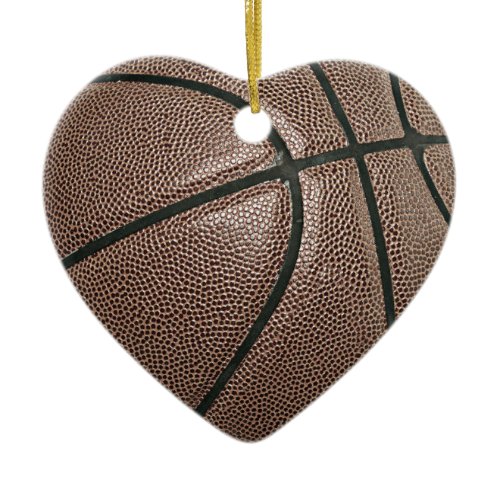 Basketball Ceramic Ornament