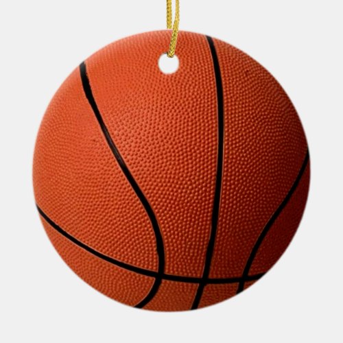 Basketball Ceramic Ornament