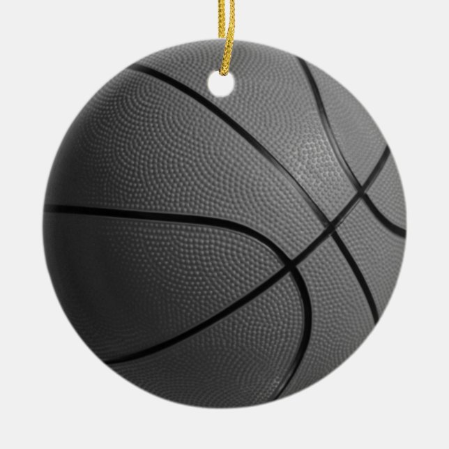 Basketball Ceramic Ornament (Front)