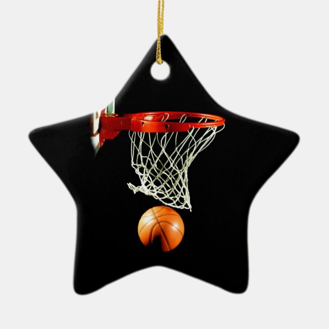 Basketball Ceramic Ornament (Front)