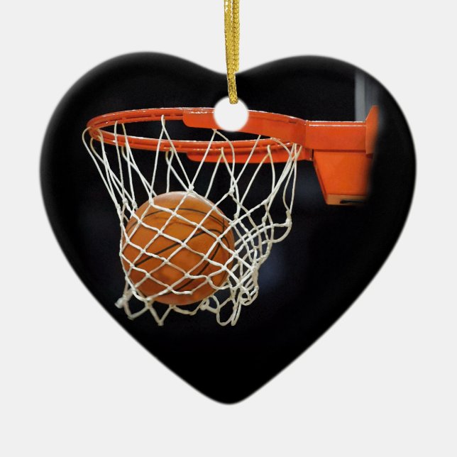 Basketball Ceramic Ornament (Front)