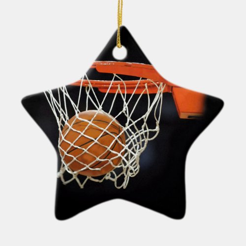 Basketball Ceramic Ornament