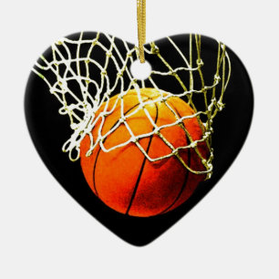 Basketball Ceramic Ornament