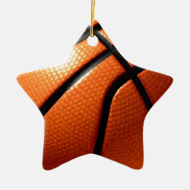 Basketball Ceramic Ornament (Front)