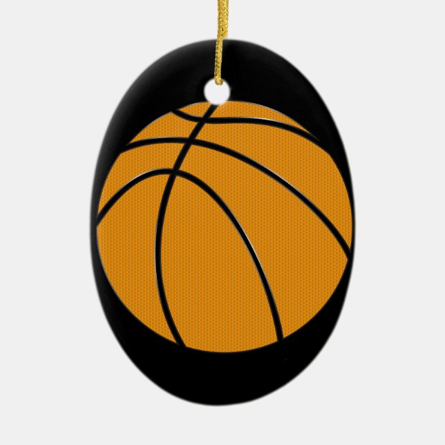 Basketball Ceramic Ornament (Front)