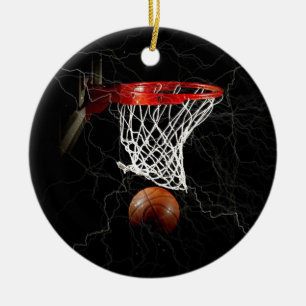 Basketball Ceramic Ornament