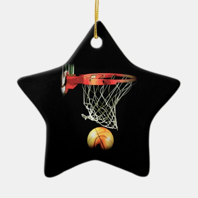 Basketball Ceramic Ornament (Front)