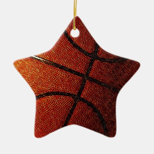 Basketball Ceramic Ornament