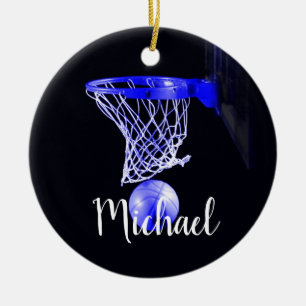 Basketball Ceramic Ornament