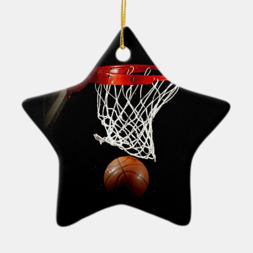 Basketball Ceramic Ornament