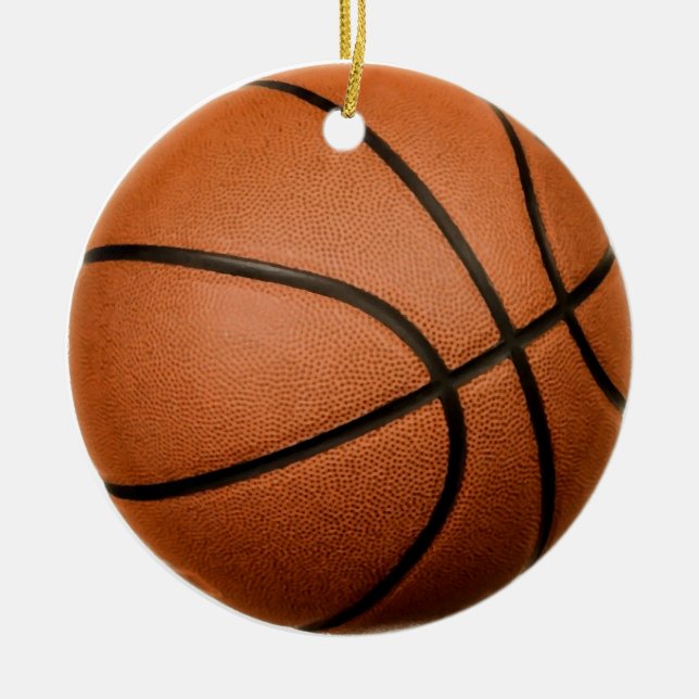 Basketball Ceramic Ornament (Front)
