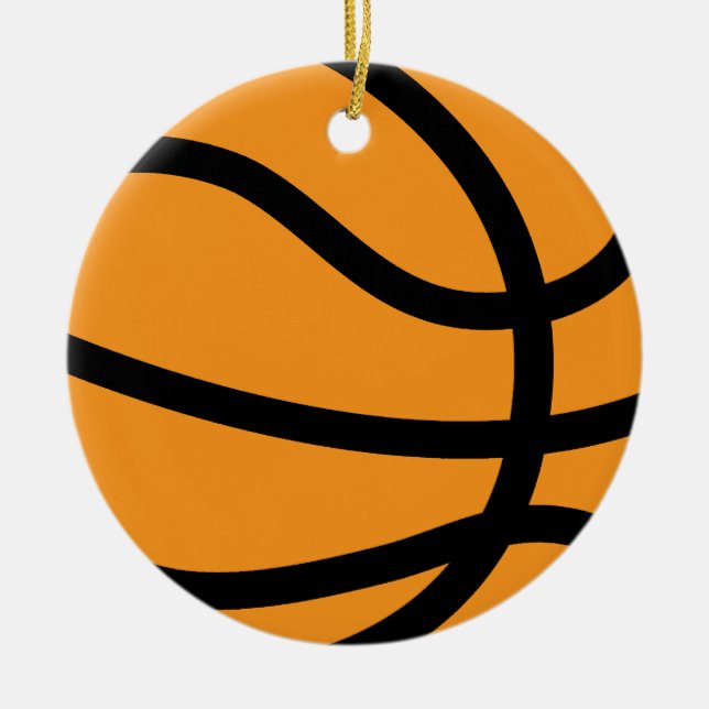 basketball ceramic ornament (Front)