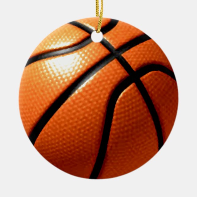 Basketball Ceramic Ornament (Front)