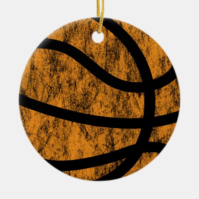 basketball ceramic ornament (Front)