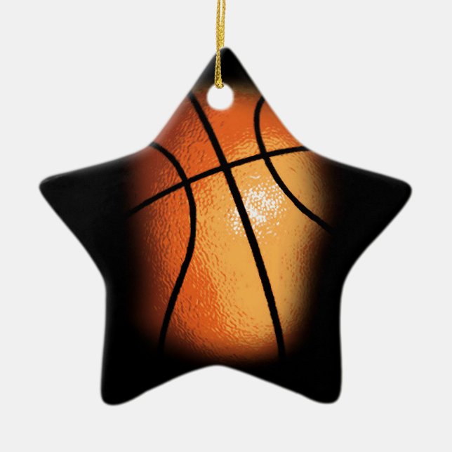 Basketball Ceramic Ornament (Front)