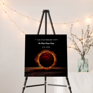 Basketball champion bachelor / birthday party foam board