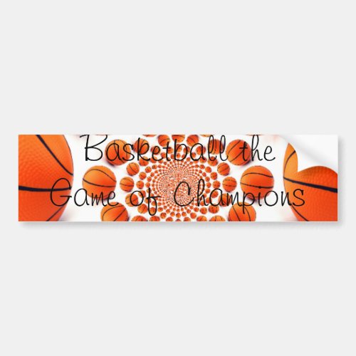 Basketball Champions Car Bumper Sticker