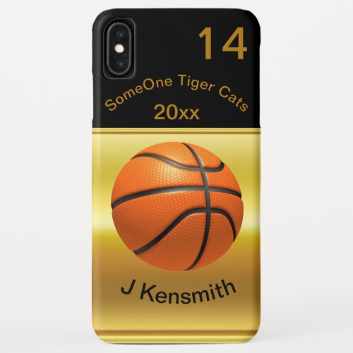 Basketball Champions Personalized League design iPhone XS Max Case