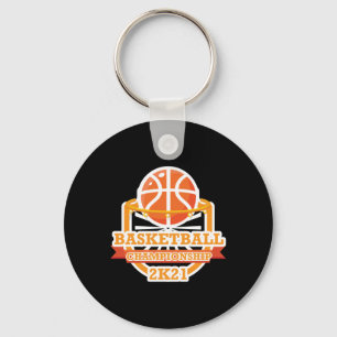 Basketball Championship Vintage Keychain
