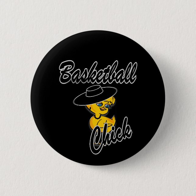 Basketball Chick #4 Button (Front)