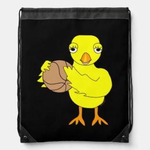Basketball Chick  Drawstring Bag
