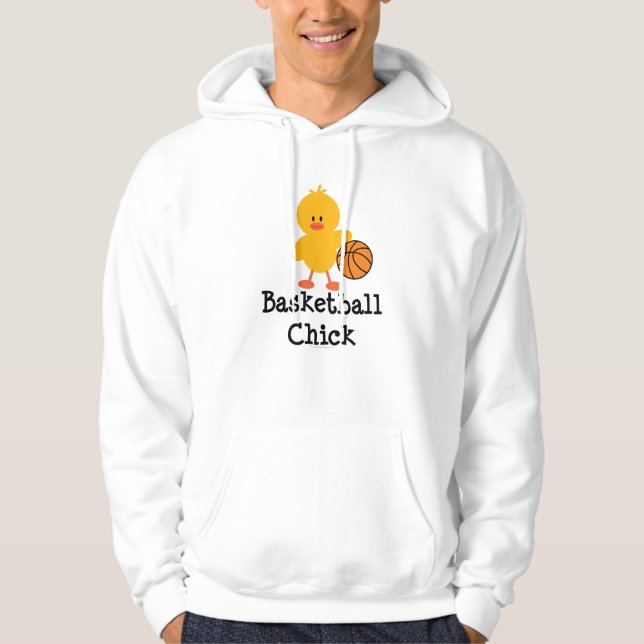 Basketball Chick Hooded Sweatshirt (Front)