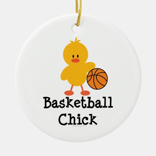 Basketball Chick Ornament