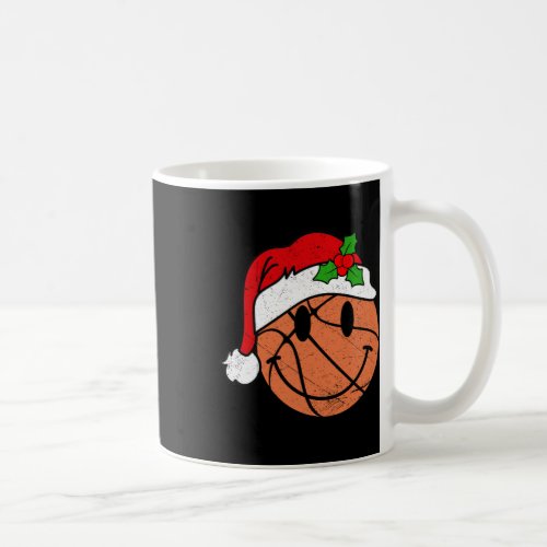 Basketball Christmas Ball Santa Hat Xmas Boys Men  Coffee Mug