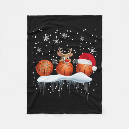 Basketball Christmas Boy Apparel6  Fleece Blanket