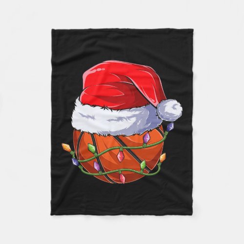 Basketball Christmas Boy Apparel9  Fleece Blanket