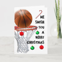 Basketball Christmas Card
