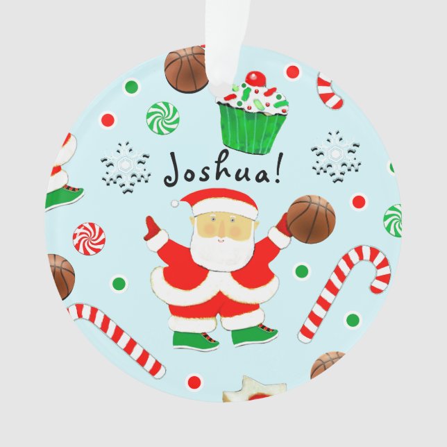 Basketball Christmas Collectible Ornament (Front)