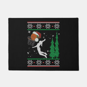 Basketball Christmas Doormat