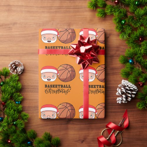 Basketball  Christmas from Santa Claus for player Wrapping Paper