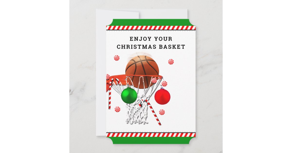 Basketball Christmas Holiday Card Zazzle