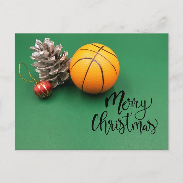 Basketball Christmas Holiday card  (Front)