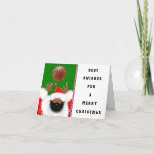 Basketball Christmas Holiday Card