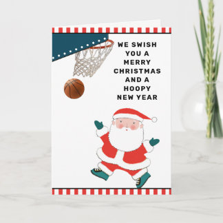 Basketball Christmas Holiday Cards