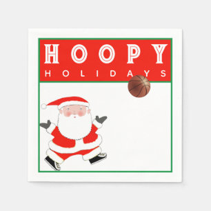 Basketball Christmas Holiday Party Napkins