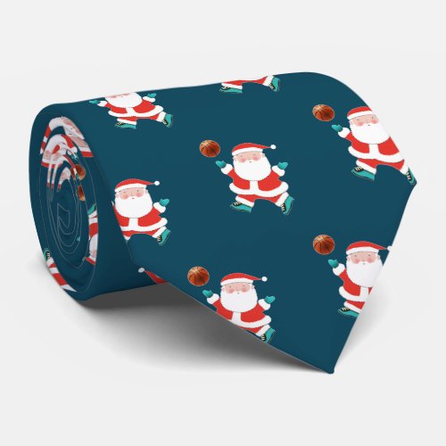 Basketball Christmas Novelty Neck Tie