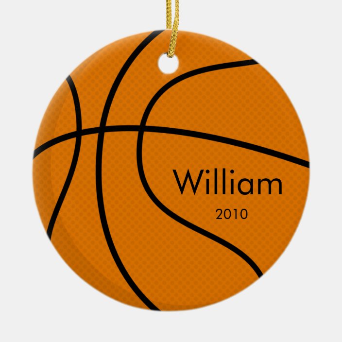 Basketball Christmas Ornament | Zazzle.com