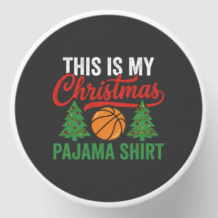 Basketball Christmas Pajama Shirt Mini Candle Favors