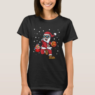 Basketball Christmas Pyjamas Matching Family  Xmas T-Shirt
