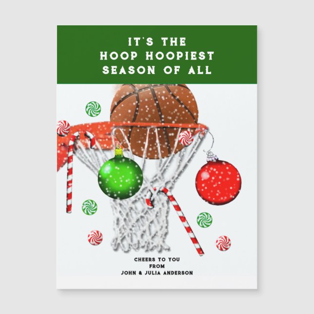 Basketball Christmas Season Cards (Front)