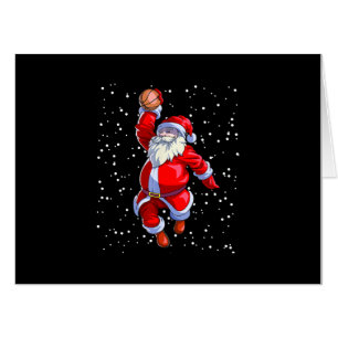 Basketball Christmas Shirt Men Boys Basketball San Card