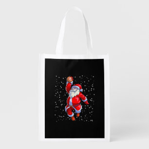 Basketball Christmas Shirt Men Boys Basketball San Grocery Bag