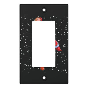 Basketball Christmas Shirt Men Boys Basketball San Light Switch Cover