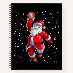 Basketball Christmas Shirt Men Boys Basketball San Notebook